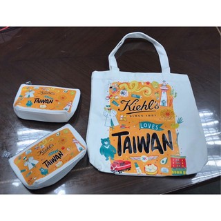 全新 Kiehl's 契爾氏 購物袋/化妝包/束口袋