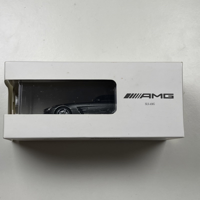 原廠官方周邊 賓士 SLS AMG 金屬模型車1:43 灰色