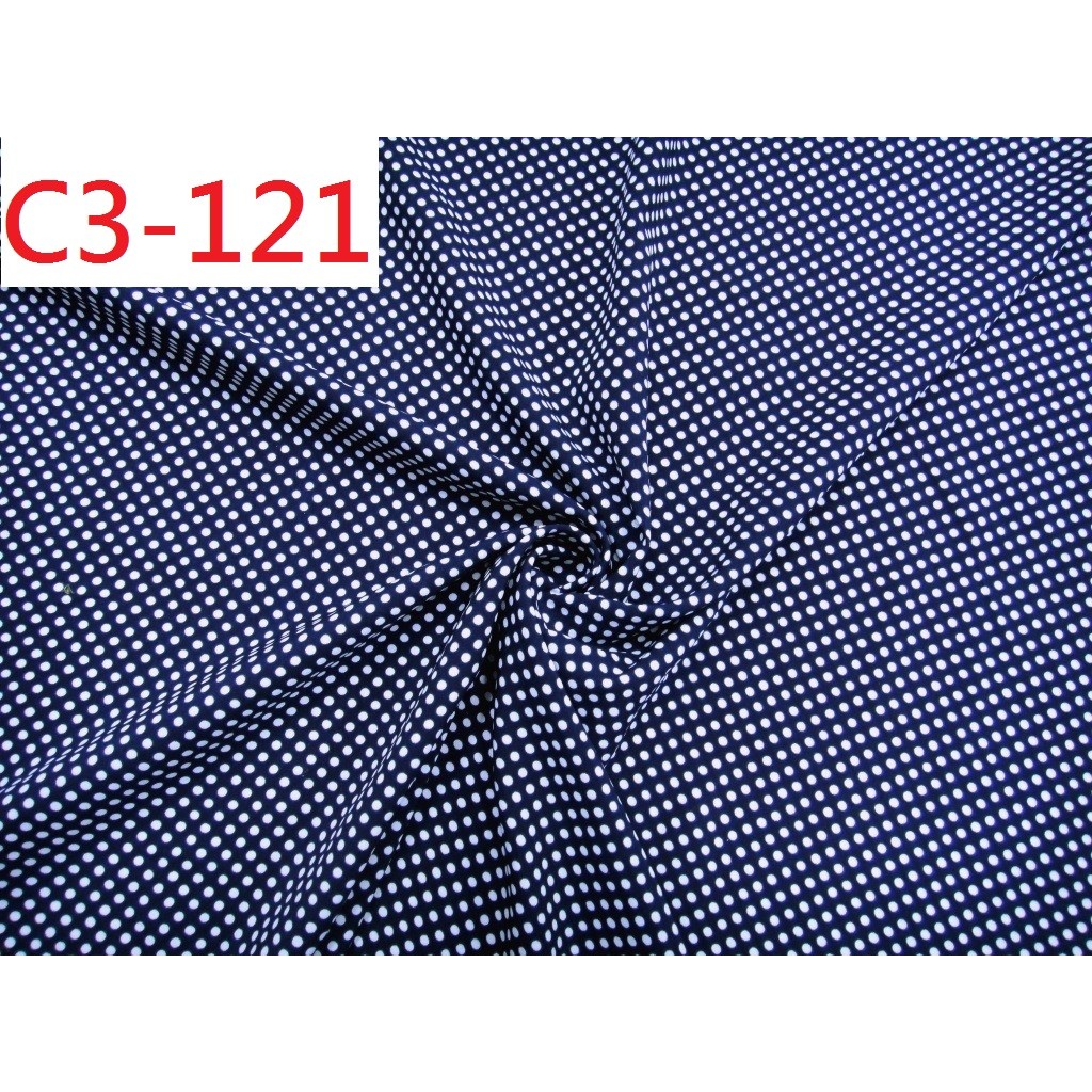 (特價10呎500元) 口罩套 布料【CANDY的家3館】日本進口~ C3-121 ☆水蜜桃觸感藍白點點上衣洋裝料☆