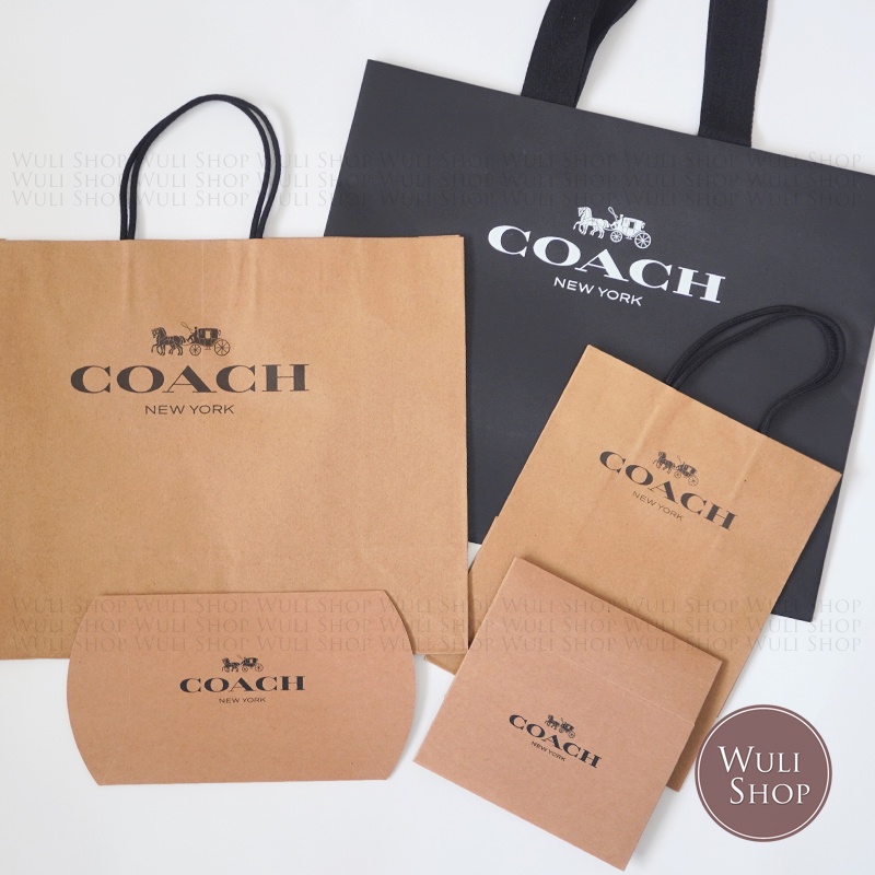 現貨 COACH 紙袋 紙盒 禮盒 送禮紙袋 提袋 品牌紙袋 禮物袋 包裝袋 手提紙袋 送禮包裝 送禮提袋 美國代購