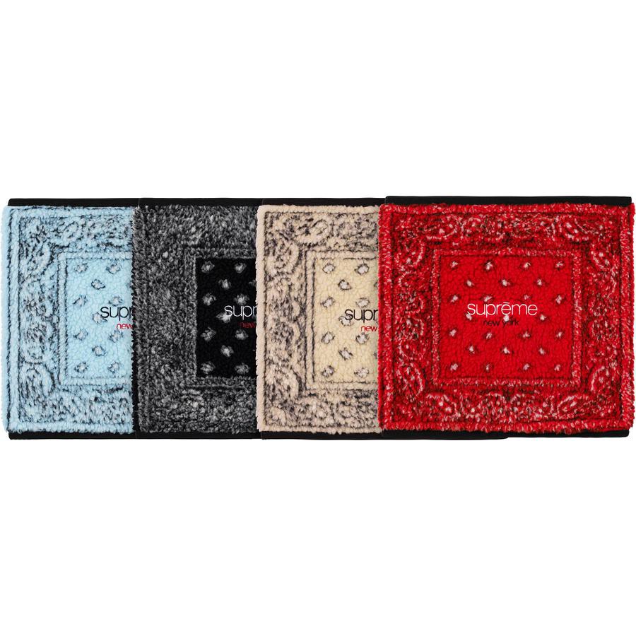 【紐約范特西】預購 SUPREME FW19 Bandana Fleece Neck Gaiter 變形蟲 脖套 圍脖