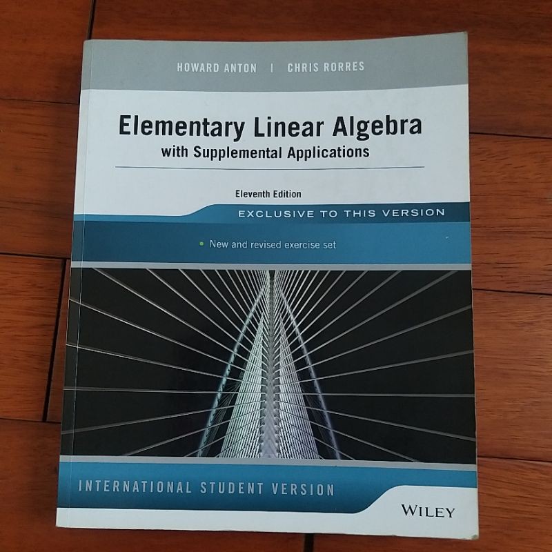 管理數學用書 elementary linear algebra 11版