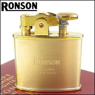 ☆福星煙具屋☆全新【RONSON】Standard系列-燃油打火機-黃銅款 NO.R02-1027
