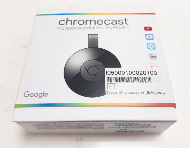 Google Chromecast V3 黑色 電視棒