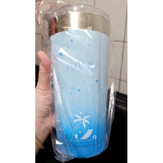 ☆紫咩娃娃屋☆全新KANU孔劉代言咖啡夏季限定版漸層藍色保溫杯480ml200元下標及賣