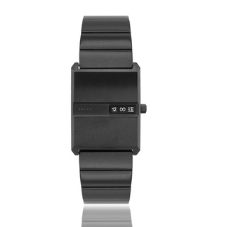 BREDA 美國設計師品牌女錶 | PULSE系列 長方形數字顯示造型手錶 - 黑1745C