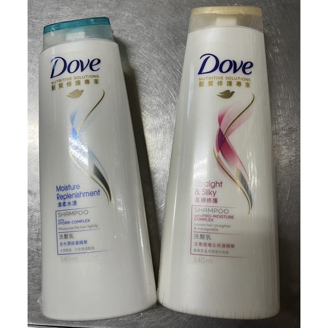 Dove多芬洗髮乳髮質修護專家直順修護清柔水漾340ML