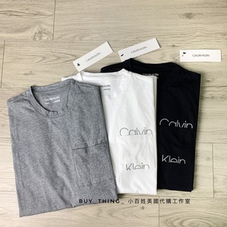 (小百姓美國正品代購）CK Calvin Klein Jeans 成人 口袋字母小logo 字體 基本款 短袖T恤 上衣