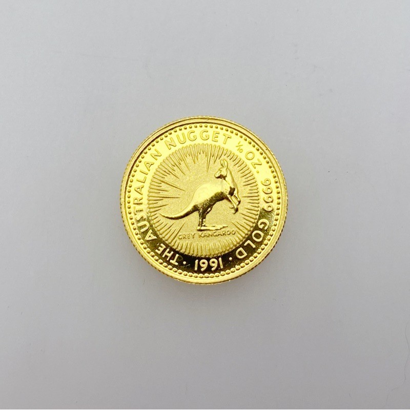 金泰源銀樓-純金9999 黃金 0.83錢 袋鼠 女皇 1991年 金幣 金塊 純金塊 黃金塊