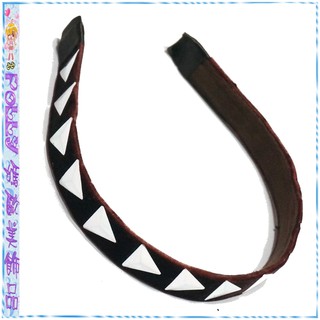 ↘特價☆POLLY媽☆歐美進口三角形鋁片咖啡色絲絨髮箍