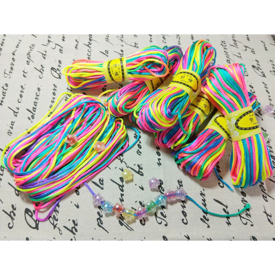 混彩5號線 玉線 韓國絲 中國結 編織線繩 串珠線材 手工線材