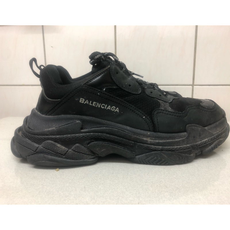 balenciaga triple s black 45