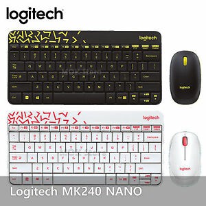 Logitech 羅技 MK240 Nano無線鍵盤滑鼠組--有黑色、白色2款