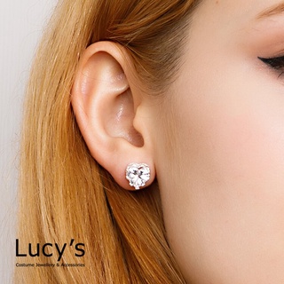 Lucy's 925純銀 愛心鋯石耳環 (31732)