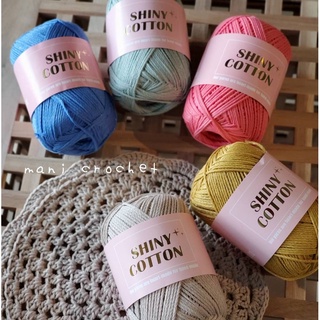 【Mani】Shiny cotton閃亮的棉花線(4球一組) #샤이니코튼#閃亮亮棉線