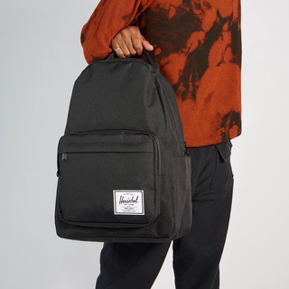 Herschel Miller 黑色 全黑 筆電夾層 多夾層 大學 書包 帆布 防潑水 後背包 背包 水壺 現貨