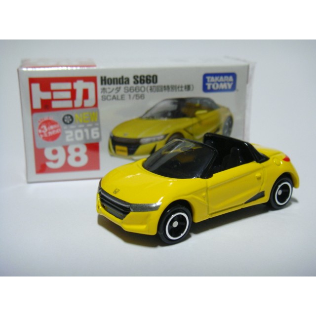 全新tomy Tomica 98號初回版限定色新車貼honda S660 本田多美小汽車 蝦皮購物