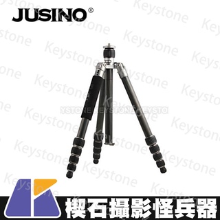 【楔石攝影怪兵器】Jusino JK-525C 五節反摺碳纖腳架 三腳架 反摺收縮 低角度 倒拍