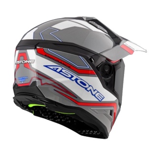 ASTONE MX800 BF9 水泥灰紅 越野式 安全帽 快拆式帽舌 內墨鏡 全罩式 安全帽《淘帽屋》