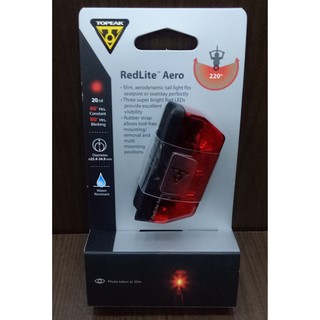 (BJ4單車) TOPEAK REDLITE™ AERO 低風阻造型紅光警示燈 後燈 尾燈