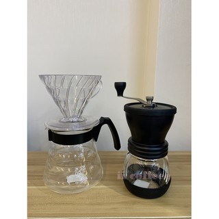 HARIO 手沖組 濾杯加手搖磨豆機優惠組合 咖啡濾杯 手搖磨豆機 手沖咖啡 咖啡器具組合 {好好咖啡}