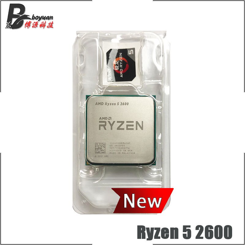 Amd Ryzen 5 2600 NEW R5 2600 3.4 GHz 六核十二線 CPU 處理器 YD2600BBM