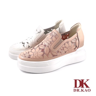 二手DK 高博士 花漾氣熟 氣墊女鞋粉紅色 白色休閒鞋