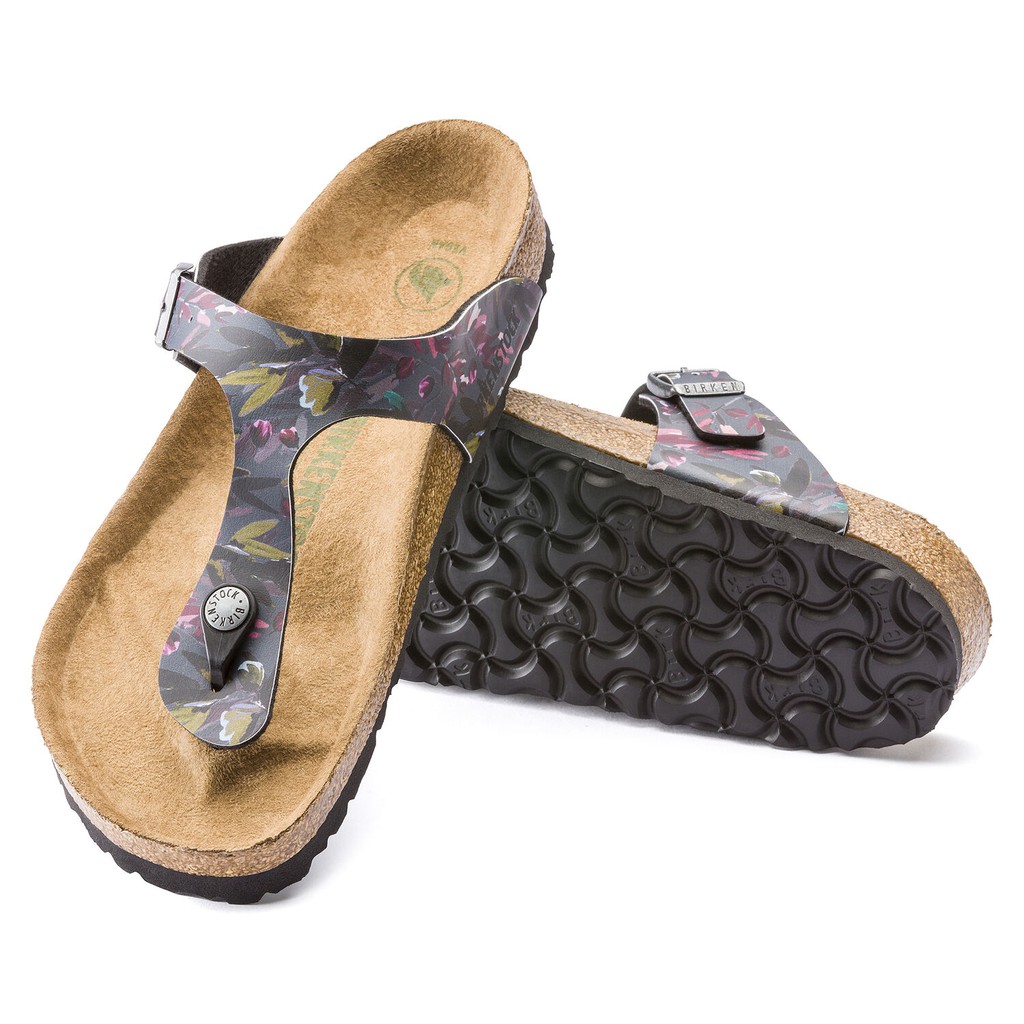 宜蘭勃肯birkenstock Gizeh Bs Floral Fades Anthracite 碳灰色 蝦皮購物