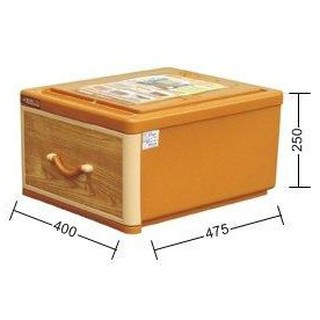 聯府 KEYWAY XL橡木抽屜整理箱 收納箱/置物箱 WJ09