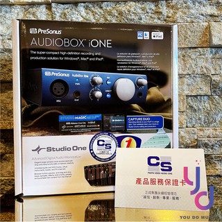 分期免運 贈錄音軟體/專用線材 PreSonus AudioBox iOne 錄音 介面 聲卡 直播 iPad 公司貨