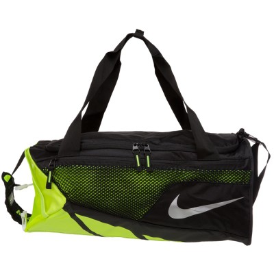 NIKE 旅行袋 VAPOR MAX AIR 黑色加螢光黃 三用多功能側背包運動包健身包
