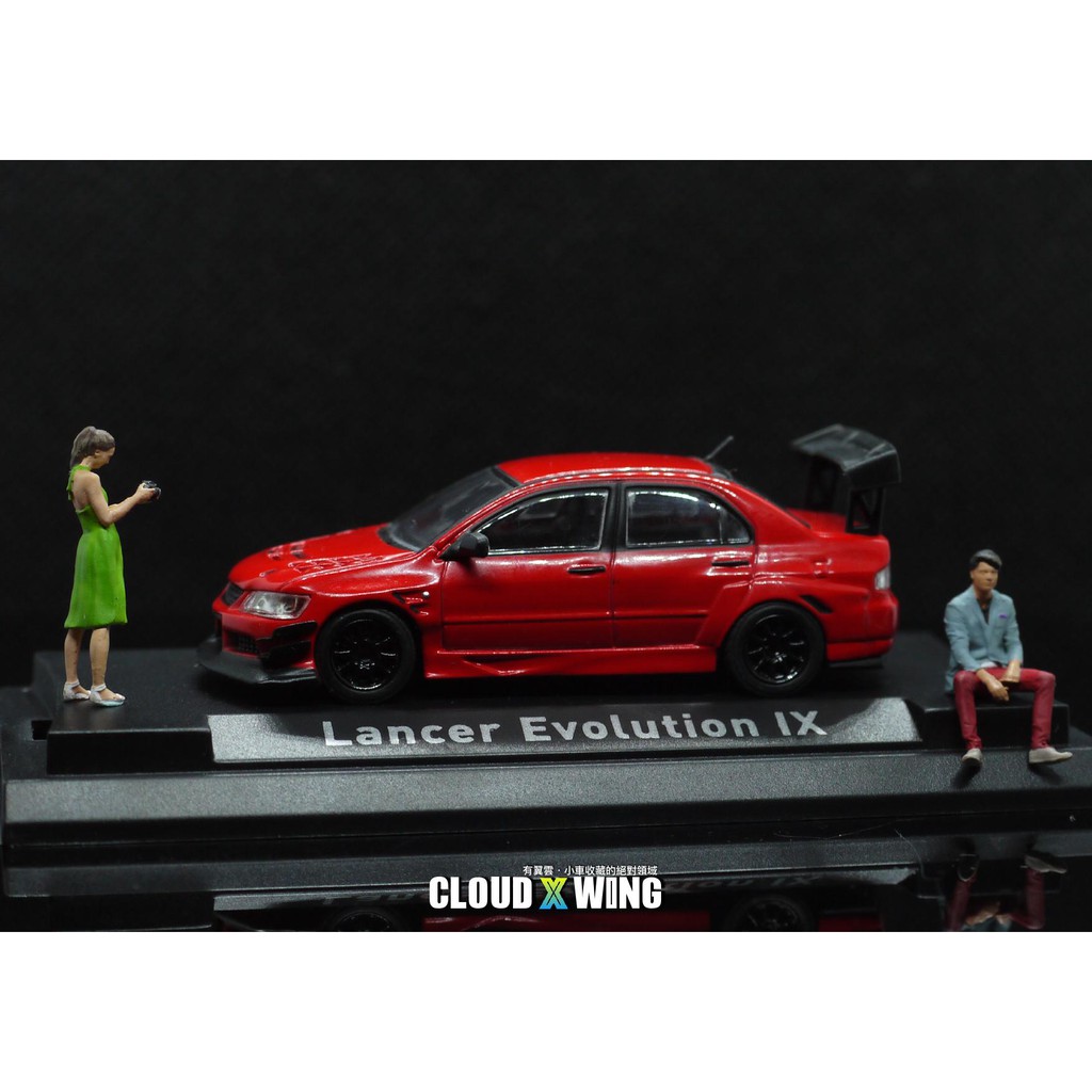 有翼雲 現貨高尾翼全紅色三菱lancer Evolution Ix Cm Model 玩命關頭evo 蝦皮購物