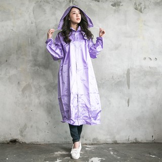 [安信騎士] BRIGHTDAY 亮采 前開 連身式 風雨衣 紫 雨衣