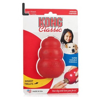 KONG Classic 紅色 經典 葫蘆 抗憂鬱 玩具T1（L）狗 益智玩具