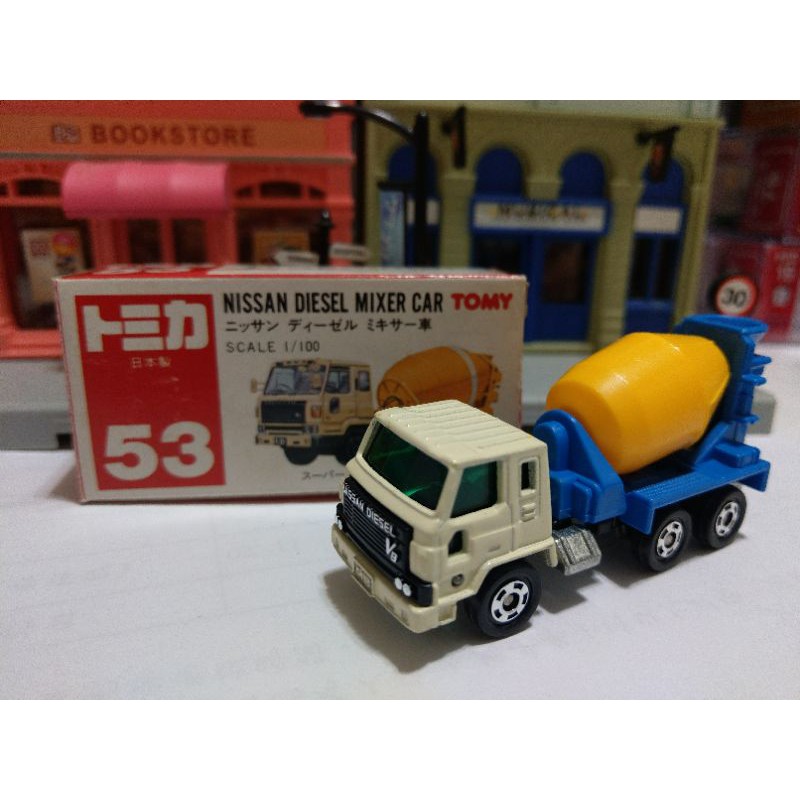 Tomica 紅標 日製 53 絕版 極稀有 Nissan Diesel Mixer Car Truck 水泥攪拌車