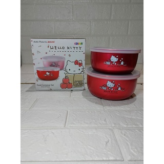 碗 2 個故事 HELLO KITTY MASPION 食品容器按摩蓋碗