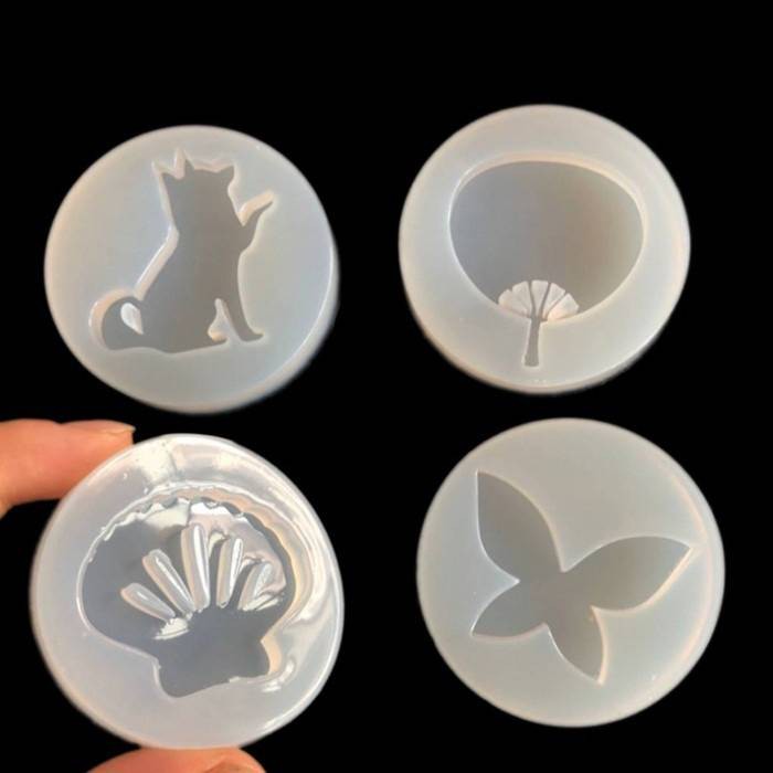 【捷運江翠站】🔆現貨🔆👍鏡面DIY滴膠模具貝殼 蝴蝶 扇子 寵物犬模具