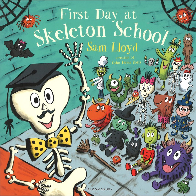 麥克書店 First Day At Skeleton School 英文故事繪本童書外文書原文書故事書萬聖節 蝦皮購物