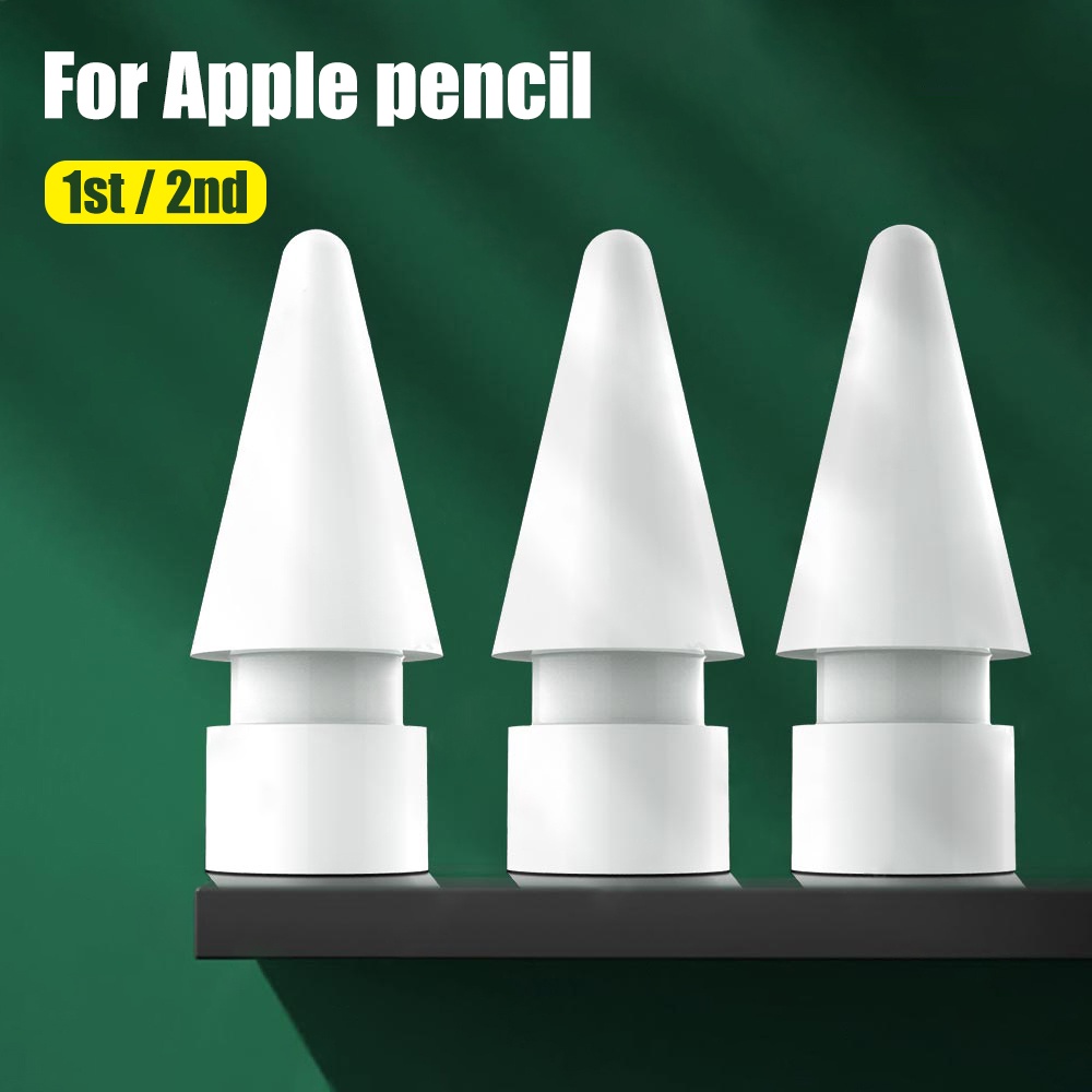 Apple Pencil 1 和 2 高靈敏度觸摸屏筆尖的替換 Tib 適用於 Apple Pencil 2 備用筆尖,