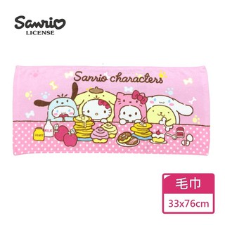 【Sanrio三麗鷗】狗年行大運毛巾-甜點 100%棉 33x76cm