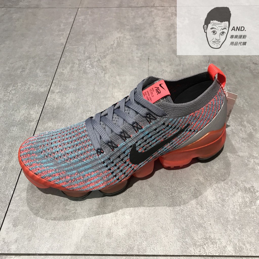 【AND.】NIKE AIR VAPORMAX FLYKNIT 3 灰橘 慢跑 訓練 休閒 女款 AJ6910-601