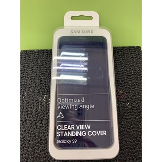 三星 Galaxy S9 透視感應皮套（立架式）藍色