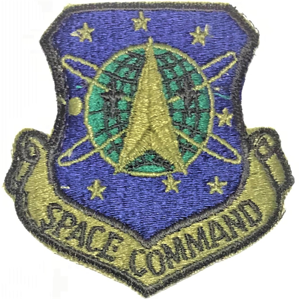 美軍公發 USAF 空軍 Space Command 太空司令部 臂章 綠色 全新
