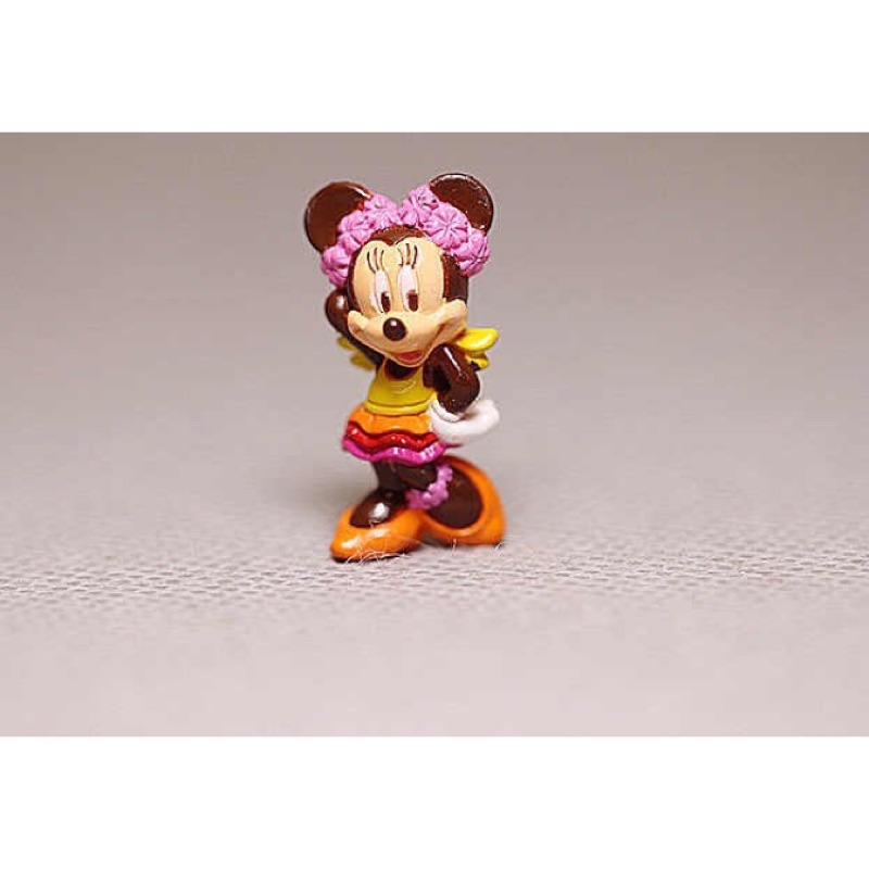 迪士尼 米妮 米奇 米老鼠 戴花圈的米妮 公仔 模型