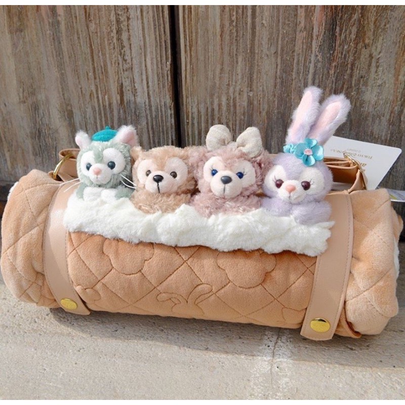 日本 東京迪士尼海洋樂園 達菲熊 東尼貓 史黛拉兔 雪莉玫 雪麗梅 雪莉梅 可背收納毛毯 收納毛毯 毛毯 冷氣毯