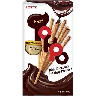 Lotte 樂天TOPPO巧克力夾心棒(40g/盒)[大買家]