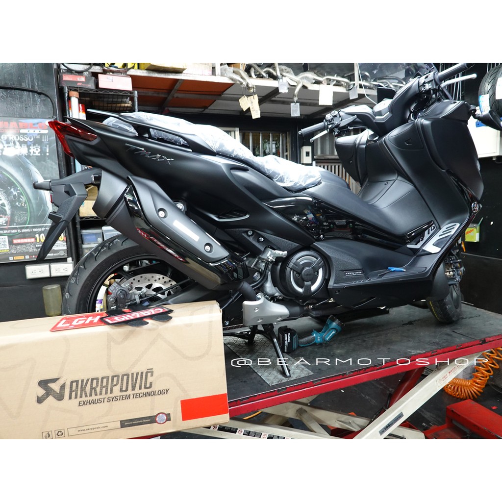 貝爾摩托車精品店 Akrapovic 蠍子管全段tmax 560 卡夢白鐵前段t Max 530 17年後 蝦皮購物