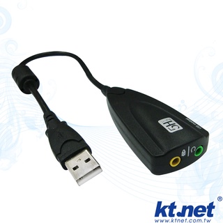 KT USB 7.1音效卡含線 USB音效卡 電腦音效卡
