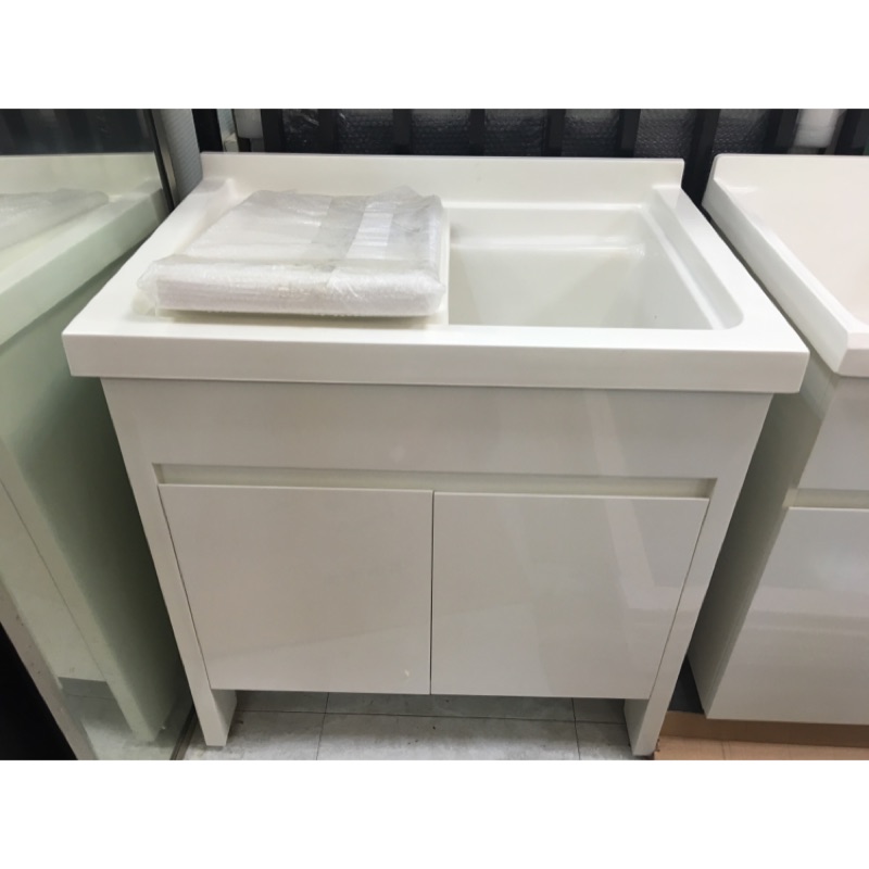 含運商品 工廠直送 人造石洗衣櫃可活動搓衣板 水槽加深設計 蝦皮購物