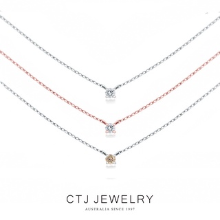 【CTJ】迷你經典-純銀3分鑽石項鍊(小鑽石大心意)